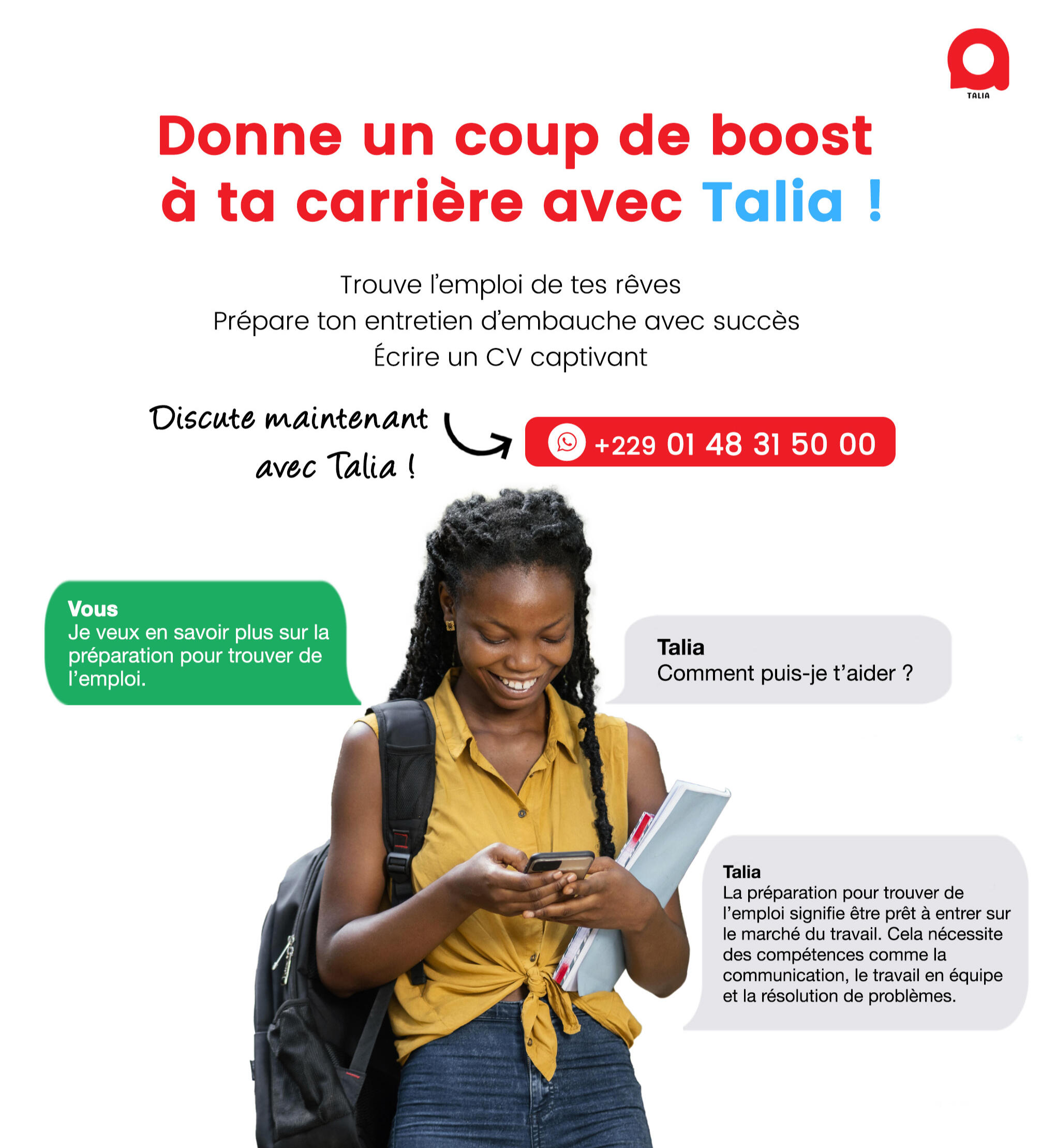 Talia l'application pour booster ta carriere
